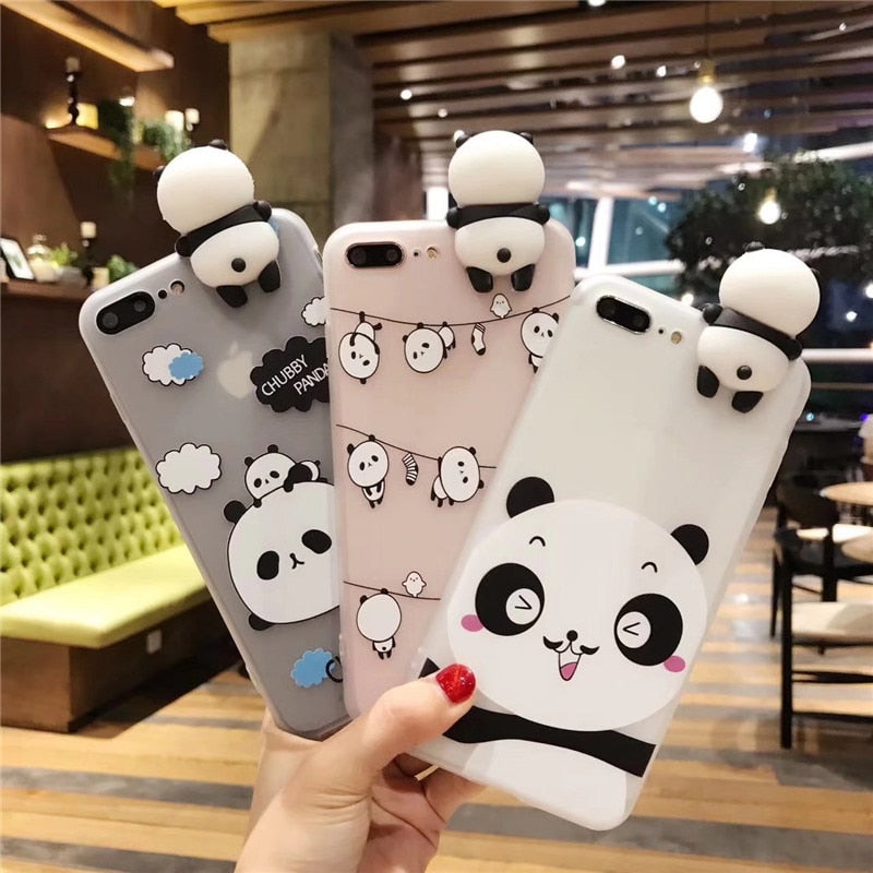 iPhone 7 Plus/8 Plus Funny Gym Workout Panda Lover Gift For Boys Girls Men  Women Case