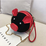 Cute Pig Suede Crossbody Women Bag