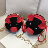 Cute Pig Suede Crossbody Women Bag