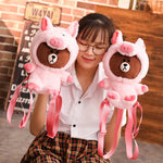 35cm Plush Pig Backpack / Toy (1 Piece)