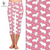 Pig Printed Pink Leggings