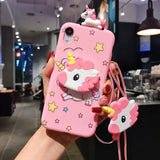 Pink Pig Nose iPhone Case With Lanyard