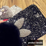 Luxury Glitter Bunny Mobile cover For iPhone 6 6S 7 8 Plus X - petsareawsm