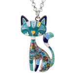 Cute Kitten Necklace Pendant With Chain