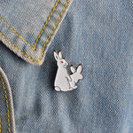 Bunny Metal Shirt Collar Pin