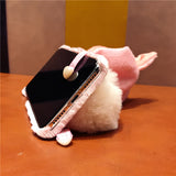 Super Cute Piggy/Doggo Fur iPhone Case - petsareawsm