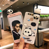 3D Cute Baby Panda Phone Case For Huawei P9 P10 Soft Silicone
