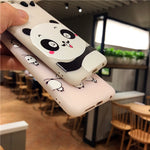 3D Cute Baby Panda Phone Case For Huawei P9 P10 Soft Silicone