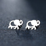 Elephant Stud Earrings