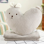 Heart Shape Bunny Pillow - petsareawsm