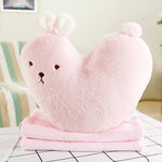 Heart Shape Bunny Pillow - petsareawsm