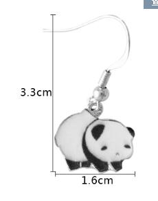 Cute Panda Hanging Earrings
