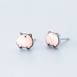 Piggy Butt Earrings - Sterling Silver