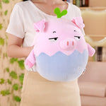23/35cm Kawaii Fat Pink Pig Plush Pillow