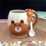 Hand Painted Cute Animal Mug