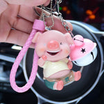 kiss pig keychain for Lovers