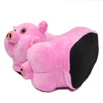 Pink Pig Animal Prints Cotton Home Slippers