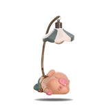 Cute Battery Powered Pig Bedside Lamp