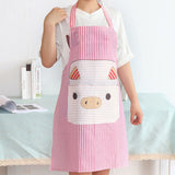 Cute Pig Kitchen Waterproof Apron